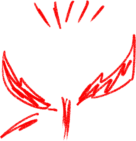 Decorative red element