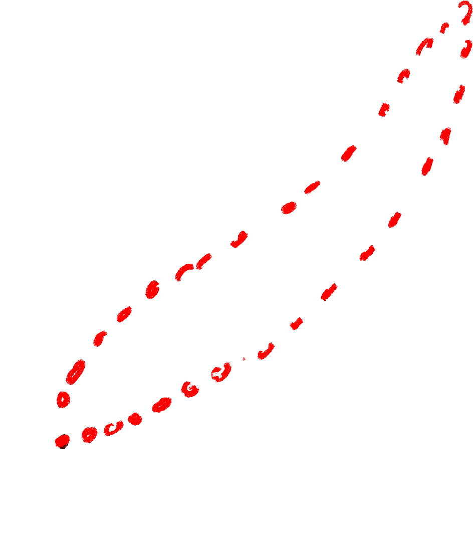 Decorative red element