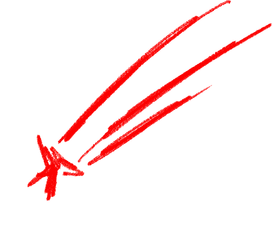 Decorative falling star